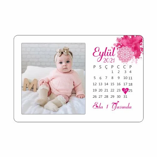 Takvim Tasarımlı Doğum Günü Magnet